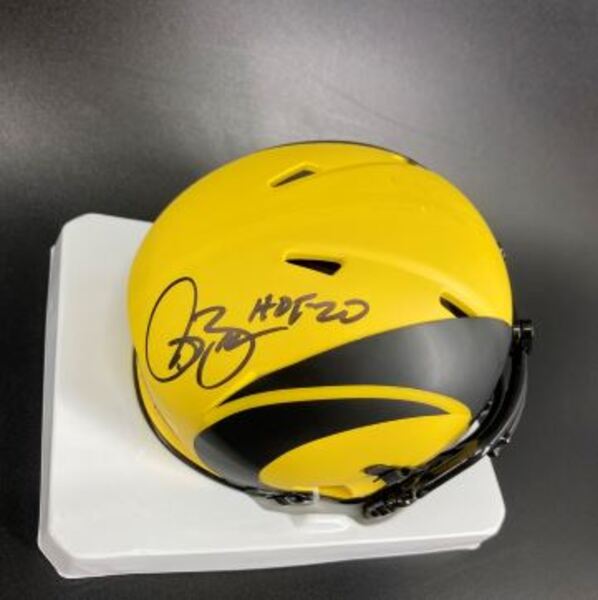 HOF - Rams Isaac Bruce Signed Rave Mini Helmet
