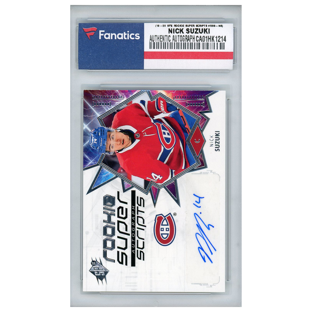 Nick Suzuki Montreal Canadiens Autographed 201920 Upper Deck SPx