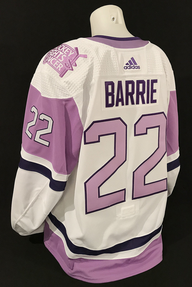 Tyson Barrie 22 Autographed 202223 Edmonton Oilers Pregame WarmUp