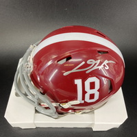 NFL - Vikings Dallas Turner Signed Alabama Mini Helmet