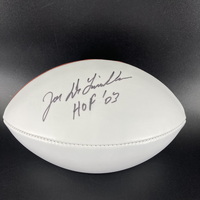 HOF - Bills Joe DeLamielleure Signed Panel Ball With HOF 03 Inscription