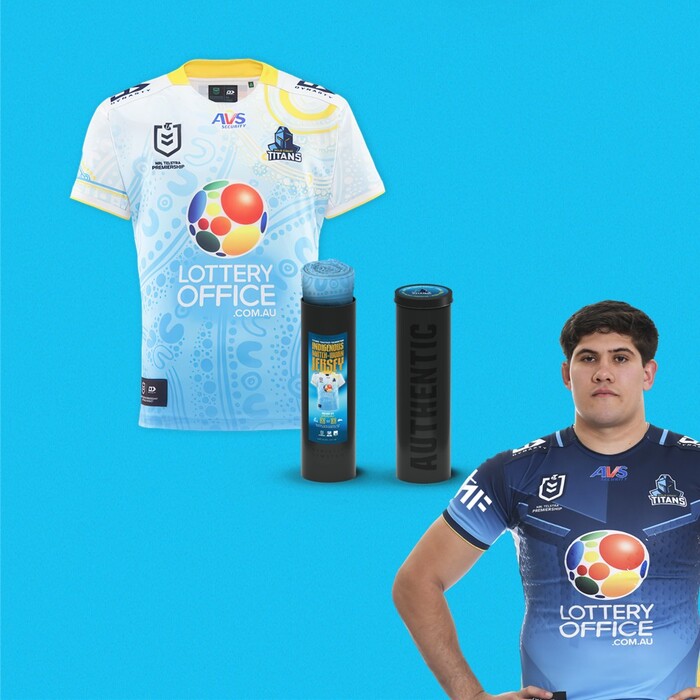 Tukimihia Simpkins #20 2025 Gold Coast Titans Indigenous Match-Worn Jersey