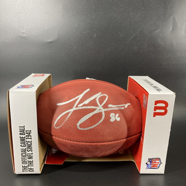 NFL - Cowboys Luke Schoonmaker signed authentic football