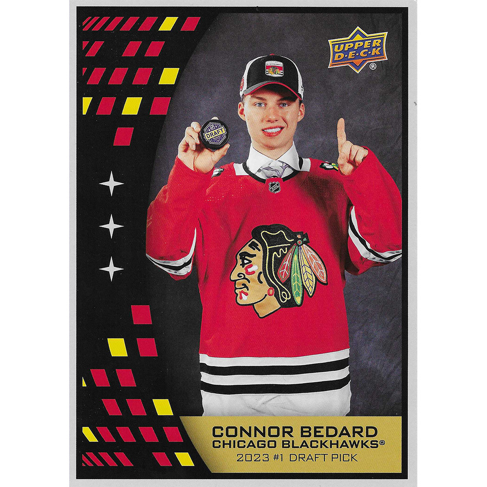 Connor Bedard 2023-24 Upper Deck Jumbo Promo Rookie Card