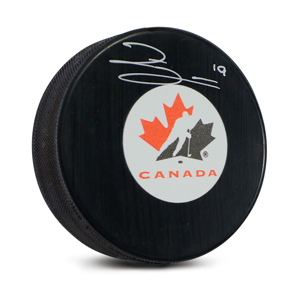 Zayne Parekh Team Canada Autographed Hockey Canada Logo Puck