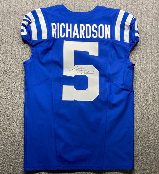 STS - Colts Anthony Richardson Signed Game Issued Jersey 2024 Season Siz...