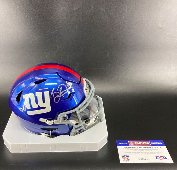 NFL - Giants Brian Burns Signed Mid Size Helmet