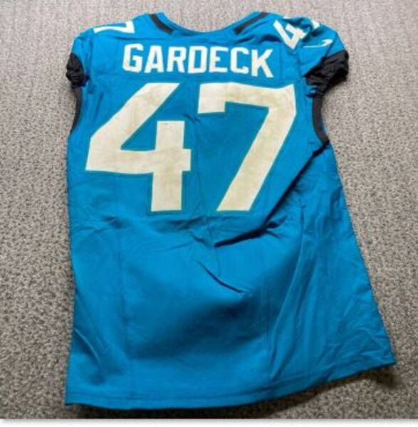 London Games - Jaguars Dennis Gardeck Game Worn Jersey (10/19/2025) Size...