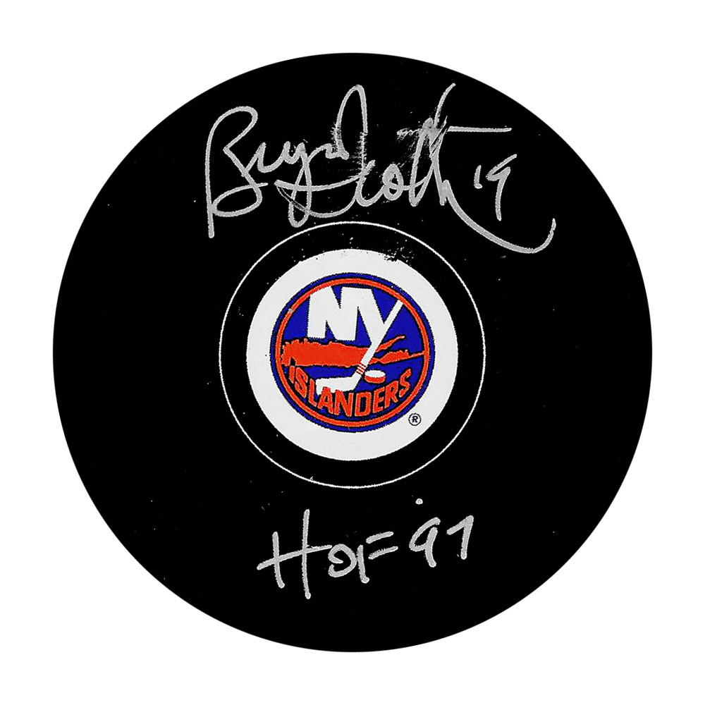 Bryan Trottier Autographed New York Islanders Puck