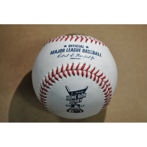 Game-Used Baseball - 2017 Home Run Derby (7/10/2017) - Giancarlo Stanton - Round 1, Out