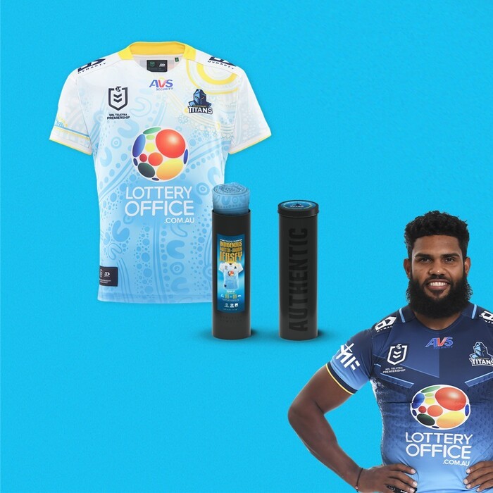 Photo of NRL #22 2025 Gold Coast Titans Indigenous Jersey