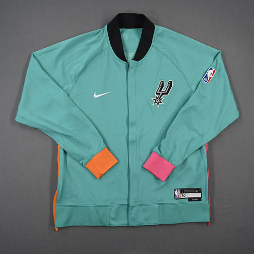 Image of Champagnie, Julian - San Antonio Spurs - Game-Issued City Edition Jacket - 2022-23 NBA Season