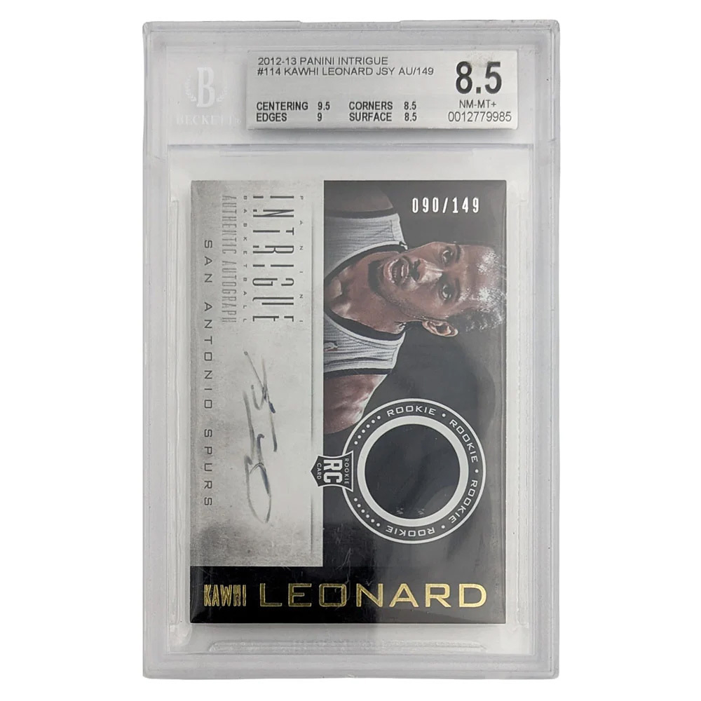 Kawhi Leonard San Antonio Spurs 2012-13 Panini Intrigue Rookie Card - BGS 8.5 - #90/149