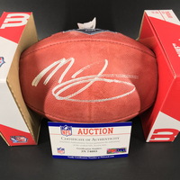 NFL - Jaguars Mac Jones Signed Authentic Football with 2021 Draft Logo