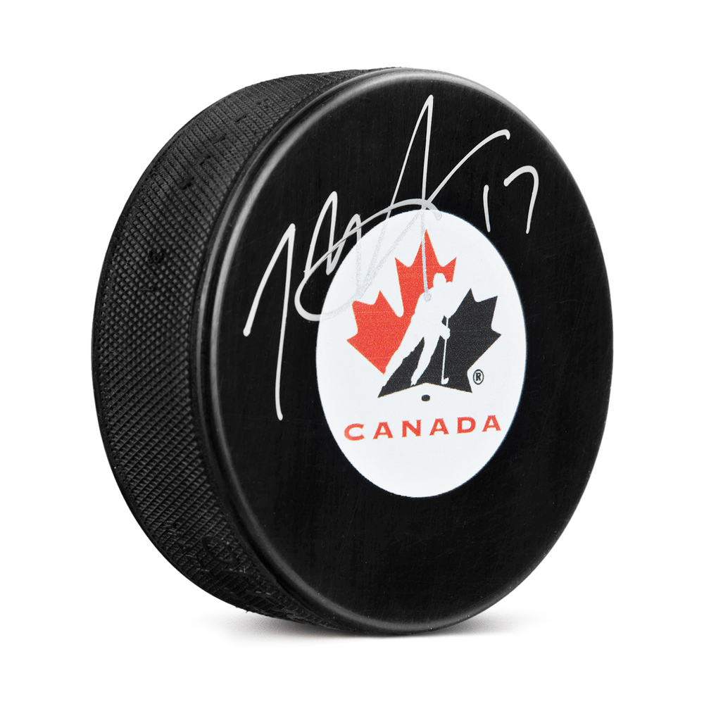 Rod Brind'Amour Team Canada Autographed Hockey Canada Logo Puck