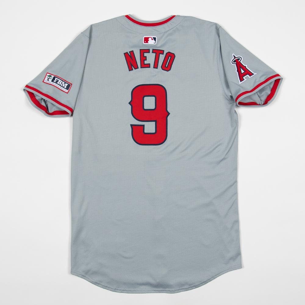 Zach Neto Team Issued Gray Jersey, Marked on 10/8/24, Size 44, MLB