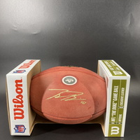 Jets - Braxton Berrios Signed Authentic Football With Jets Logo