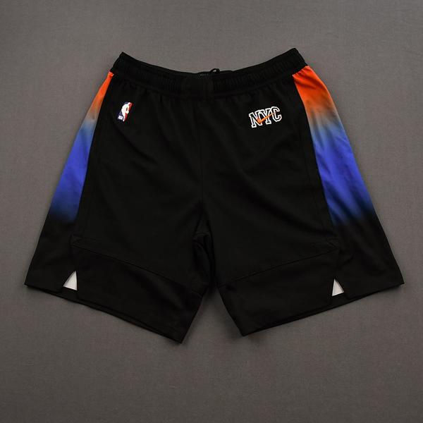 Alec Burks New York Knicks Game Issued City Edition Shorts 2020 21 NBA Season NBA Auctions