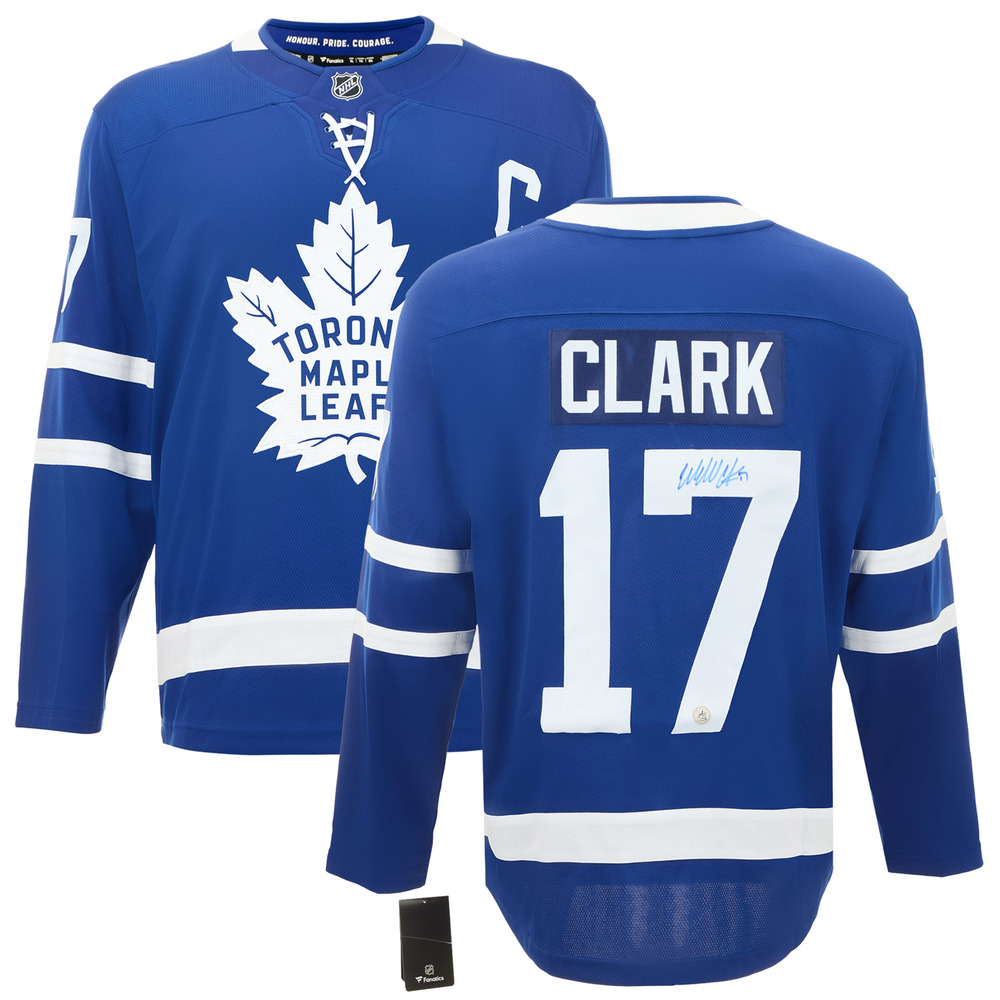 Wendel Clark Autographed Toronto Maple Leafs Fanatics Breakaway Jersey