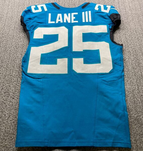London Games - Jaguars Rayuan Lane III Game Worn Jersey (10/19/2025) Siz...
