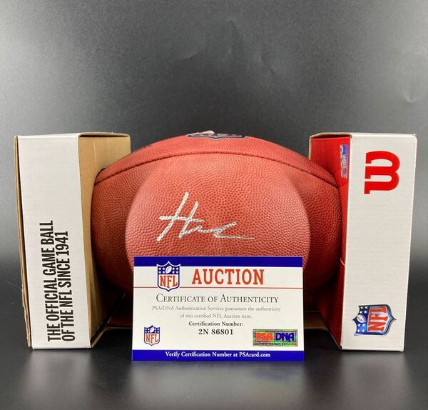 NFL - Lions Aidan Hutchinson signed Authentic Football