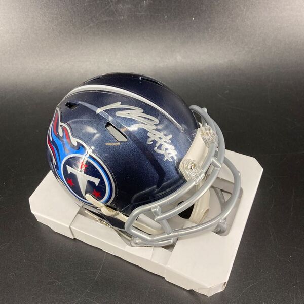 Titans - Raashan Evans Signed Mini Helmet (Not Authenticated)