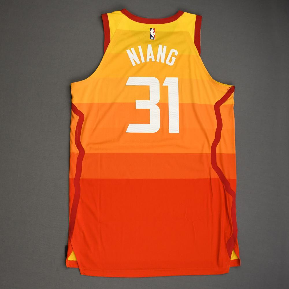 Niang Utah Jazz GameWorn City Edition Jersey