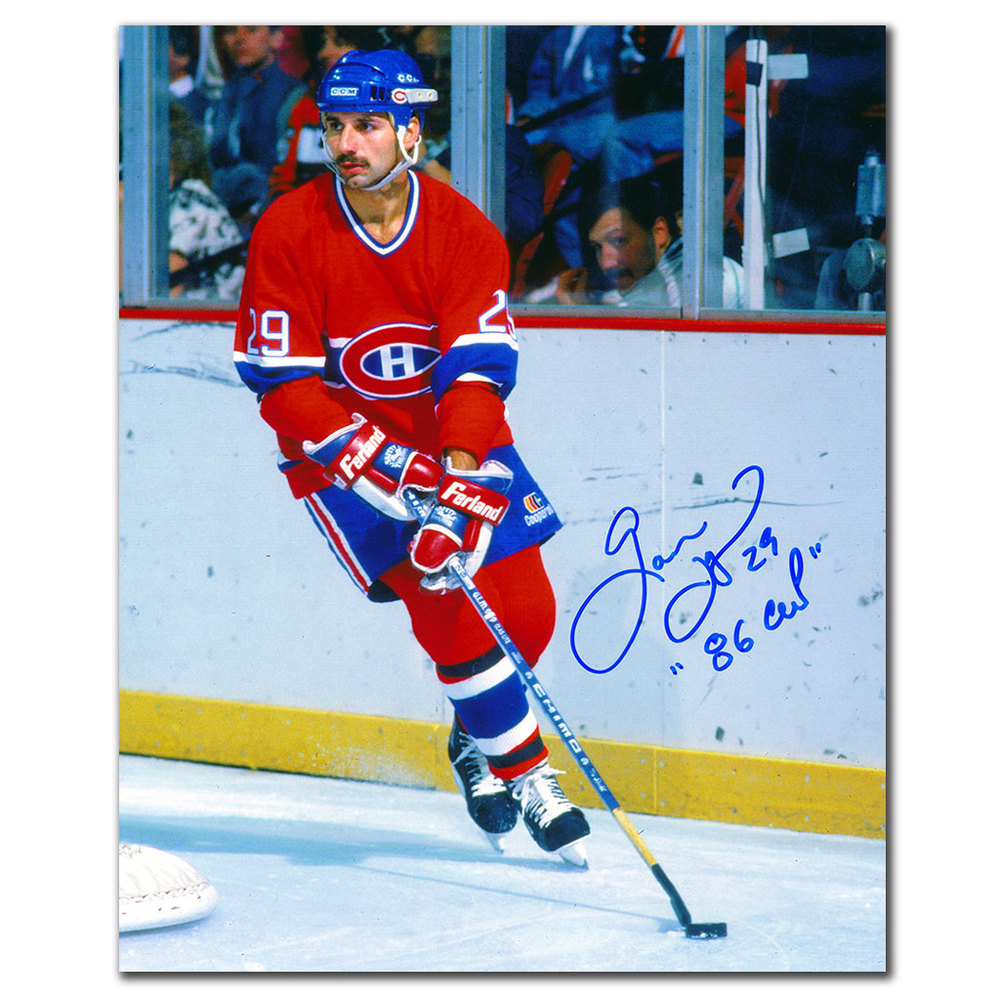 Gaston Gingras Montreal Canadiens 1986 CUP Autographed 8x10