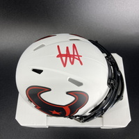 NFL - Texans Will Anderson signed lunar eclipse mini helmet