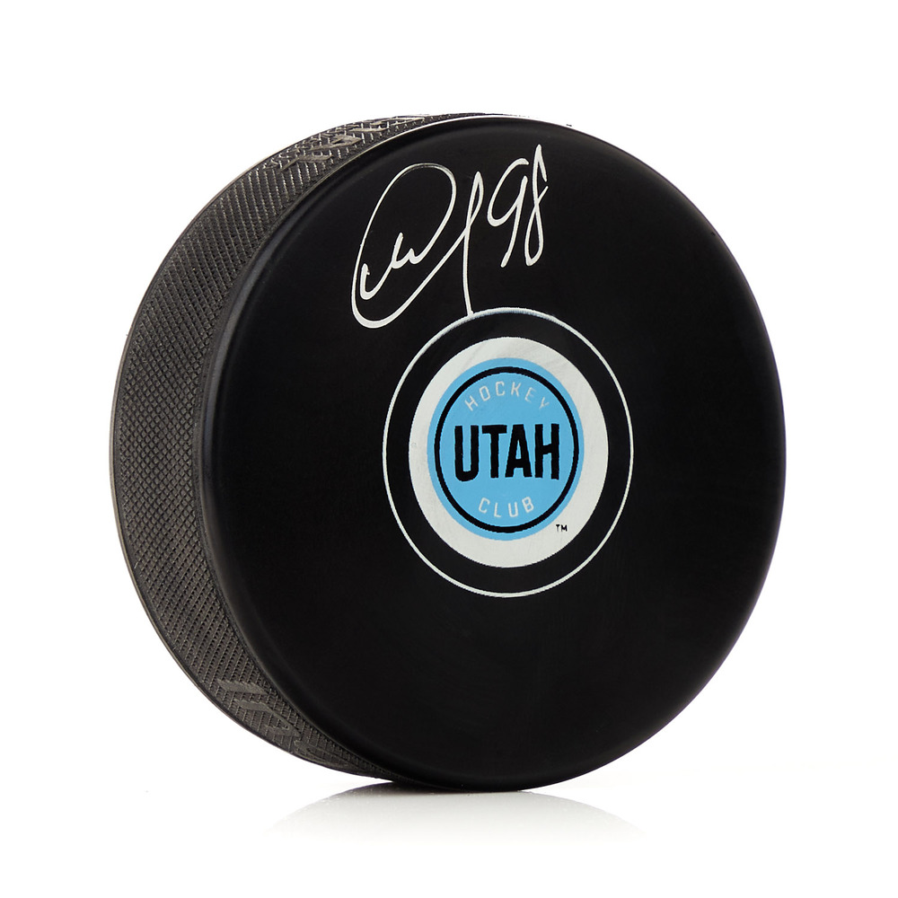 Mikhail Sergachev Autographed Utah Hockey Club Hockey Puck
