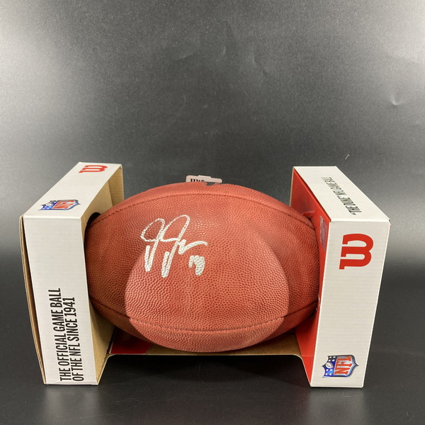 NFL - Vikings Justin Jefferson Signed Authentic Football with Vikings Logo