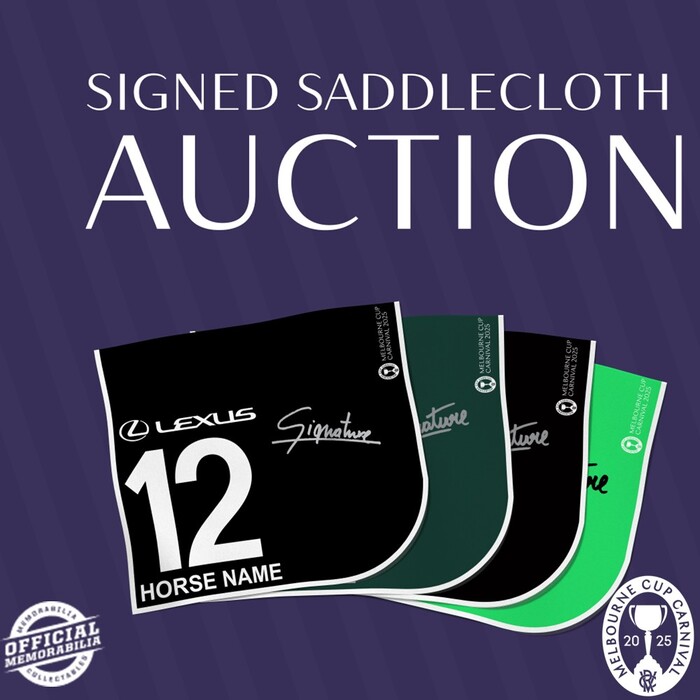 2025 Melbourne Cup Carnival Saddlecloth Auctions COMING SOON