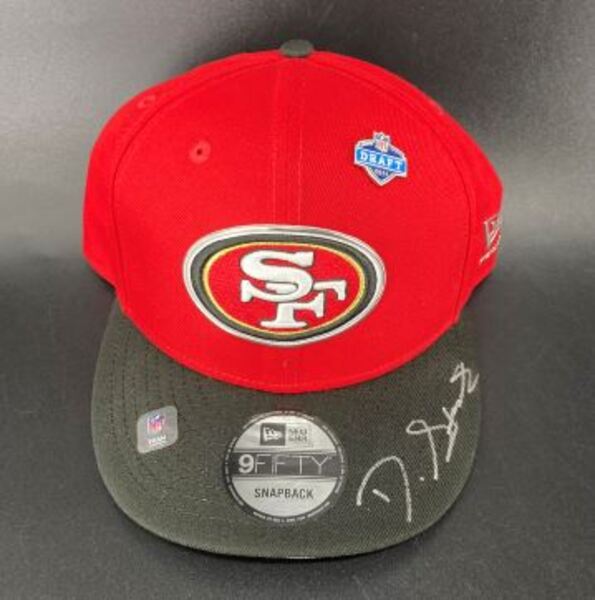 NFL - 49ers De'Zhaun Stribling Signed Hat With 2026 Draft Pin