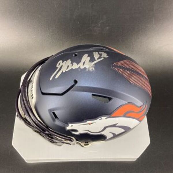 NFL - Broncos Garrett Boles Signed Mid Size Helmet