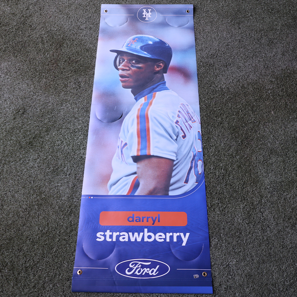 MLB バリーボンズ フォト プレート Darryl Strawberry - Citi Field Banner | New York Mets Auctions