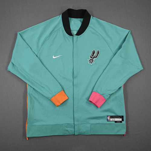 Image of Collins, Zach - San Antonio Spurs - Game-Issued City Edition Jacket - 2022-23 NBA Season