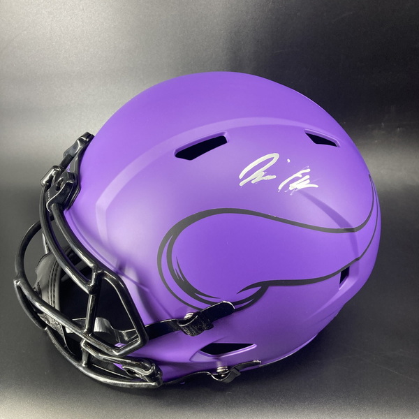 NFL - Vikings Tai Felton Signed Rave Replica Speed Helmet