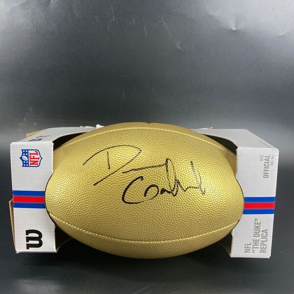 NFL - Browns Dillon Gabriel Signed Gold Composite Football