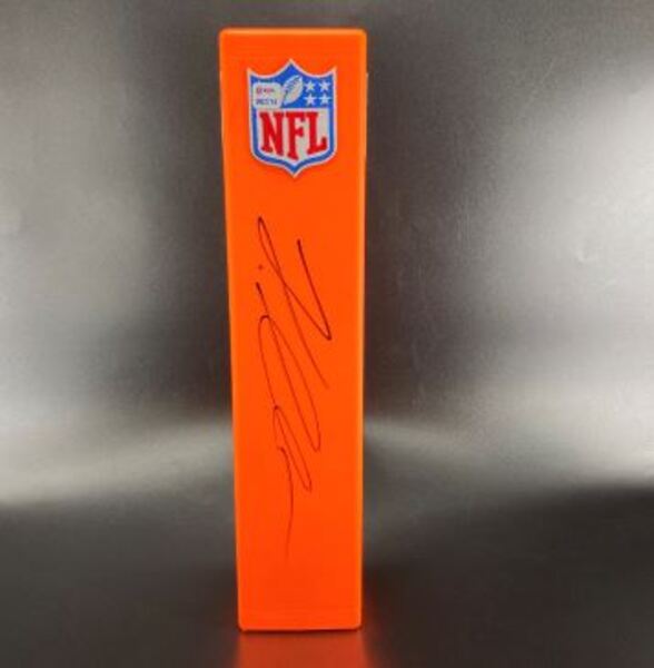 NFL - Cardinals Jeremiyah Love Signed NFL Shield Pylon