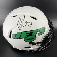 NFL - Jets CJ Mosely Signed Authentic Luanr Eclipse Speed Helmet