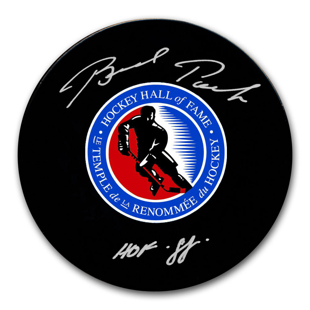 Brad Park Autographed Hockey Hall of Fame Puck - HOF 1988