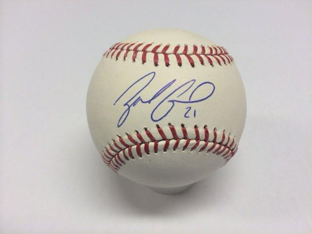 zack greinke autographed baseball