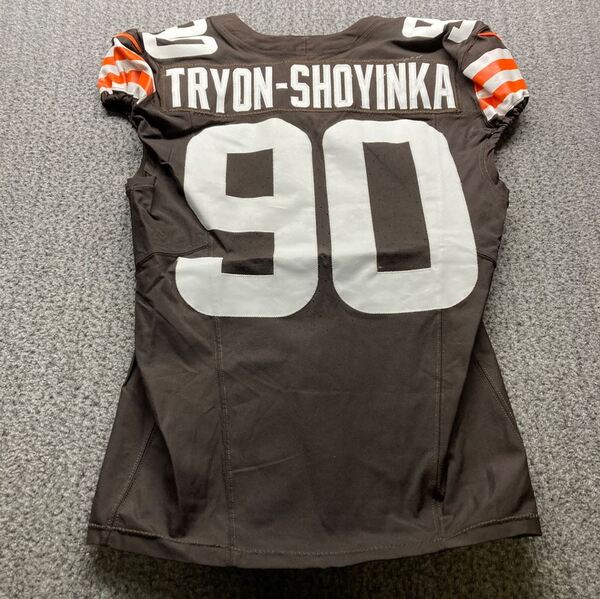 London Games - Browns Joe Tryon-Shoyinka Game Worn Jersey (10/05/2025) S...