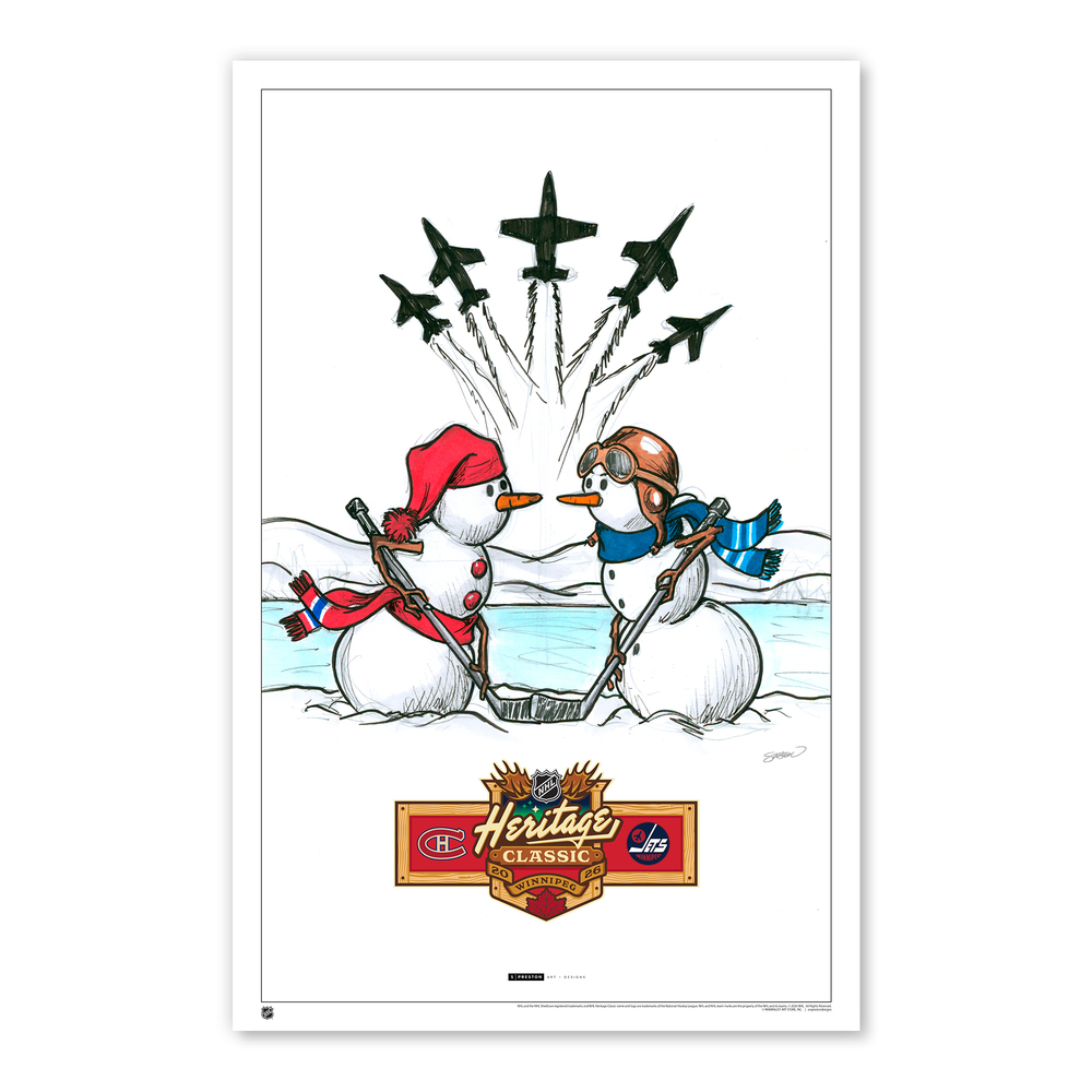 2026 NHL Heritage Classic Sketch Poster Print