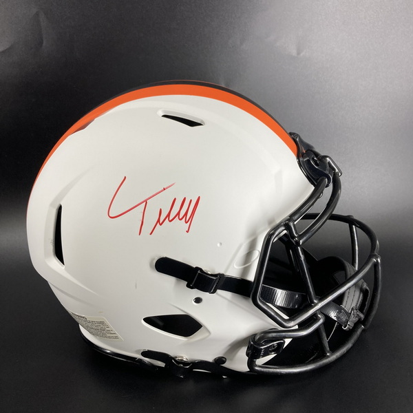 NFL - Browns Cedric Tillman Signed Authentic Lunar Eclipse Speed Helmet