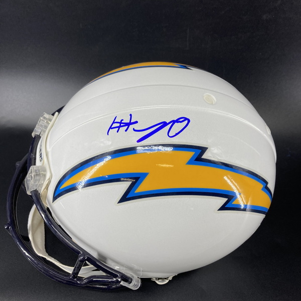 NFL - Chargers Quentin Johnston signed authentic helmet