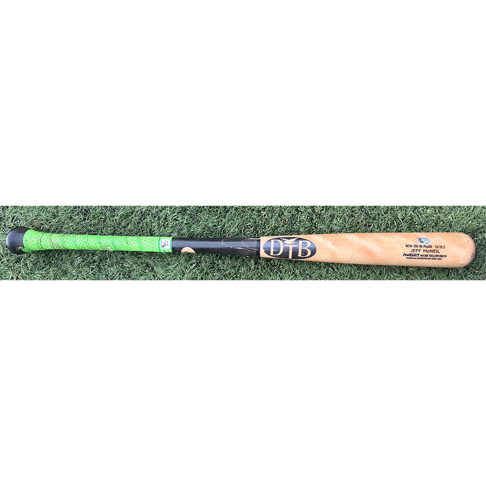 Jeff McNeil #1 - Game-Used Cracked Bat - Mets vs. Cubs - 9/23/25