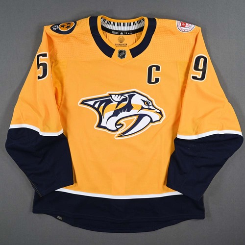 Image of Josi, Roman<br>Gold Set 3 w/C, w/ The Covenant School Patch<br>Nashville Predators<br>2022-23<br>#59
