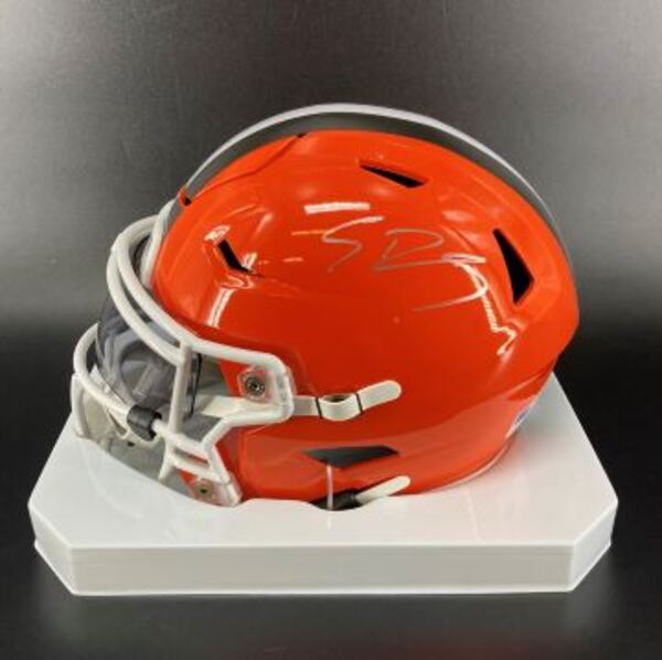 NFL - Browns Shedeur Sanders Signed Mid Size Helmet
