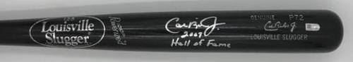 Photo of Cal Ripken Jr. "2007 Hall of Fame" Autographed Game Model Louisville Slugger Bat